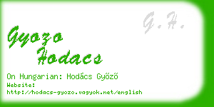 gyozo hodacs business card